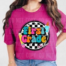 Load image into Gallery viewer, Bright Grades Checkered Circle Dropdown TRANSFER SBB