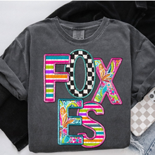 Load image into Gallery viewer, Bright Stripe Floral Checker Mascots Dropdown TRANSFER CSD MAY 25