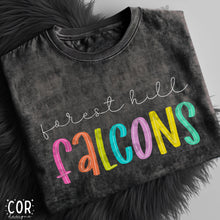 Load image into Gallery viewer, Neon Bright Line Falcons DROPDOWN TRANSFER COR