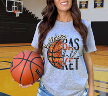 Load image into Gallery viewer, Basketball Leopard Faux Emb Sequin Mascot DROPDOWN TRANSFER CAP