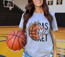 Load image into Gallery viewer, Basketball Leopard Faux Emb Sequin Mascot DROPDOWN TRANSFER CAP