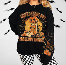 Load image into Gallery viewer, Gourdgeous But Hallow Inside With SLEEVE OPTION DROPDOWN TRANSFER GRAV JULY 25