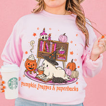 Load image into Gallery viewer, Pumpkin Frappes And Paperbacks With SLEEVE OPTION DROPDOWN TRANSFER GRAV AUG 25