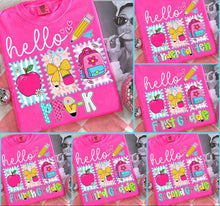 Load image into Gallery viewer, Hello B2S Doodle Letters Grades DROPDOWN TRANSFER