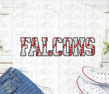 Load image into Gallery viewer, Red Lace Glitter Baseball Customized DTF Transfer