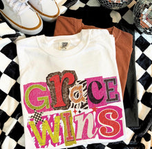 Load image into Gallery viewer, Grace Wins Leopard Checker Block Letters TRANSFER DWD NOV 25