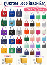 Load image into Gallery viewer, Custom Logo Print Beach Bag