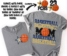Load image into Gallery viewer, Basketball Mom Customizable DROPDOWN With Pocket TRANSFER SDD AUGUST
