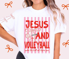 Load image into Gallery viewer, Jesus And Volleyball Stripes DROPDOWN TRANSFER ET FEB 26