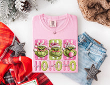 Load image into Gallery viewer, Ho Ho Ho Green Guy Yarn 3 Block TRANSFER ET NOV 25