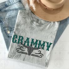Load image into Gallery viewer, Title Turquoise Faux Glitter Bullhead Dropdown TRANSFER HMWK FEB 25