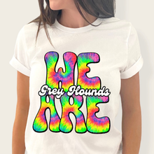 Load image into Gallery viewer, We Are Rainbow Tie Dye Mascot DROPDOWN TRANSFER