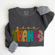 Load image into Gallery viewer, Give Thanks Bold Colorful TRANSFER SDD