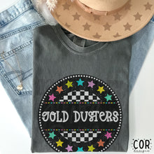 Load image into Gallery viewer, Colorful Checkered Stars Mascot DROPDOWN TRANSFER COR