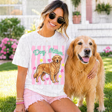 Load image into Gallery viewer, Dog Mom Wavy Pink Stripes Breed DROPDOWN TRANSFER UAC 26