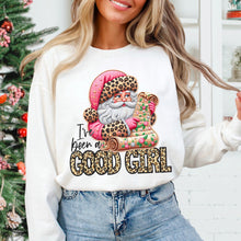 Load image into Gallery viewer, I’ve Been A Good Girl Santa With List TRANSFER SDD