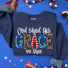 Load image into Gallery viewer, God Shed His Grace On Thee Leopard And Flag TRANSFER SDD MAY