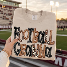 Load image into Gallery viewer, Football Sketch Black Brown Checkered Title DROPDOWN TRANSFER SDD JUNE 26