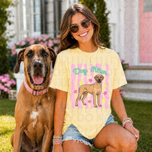 Load image into Gallery viewer, Dog Mom Wavy Pink Stripes Breed DROPDOWN TRANSFER UAC 26