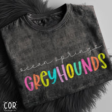 Load image into Gallery viewer, Neon Bright Line Greyhounds DROPDOWN TRANSFER COR