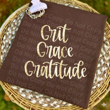 Load image into Gallery viewer, Grit Grace Gratitude Color DROPDOWN TRANSFER IRENE MAR 26