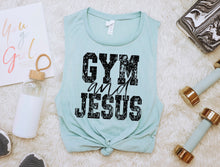 Load image into Gallery viewer, Gym And Jesus Distressed TRANSFER SDD MAR 26