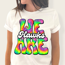 Load image into Gallery viewer, We Are Rainbow Tie Dye Mascot DROPDOWN TRANSFER