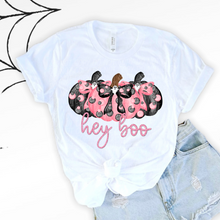 Load image into Gallery viewer, Hey Boo Pumpkin Polka Dot Pink Blk TRANSFER CSD