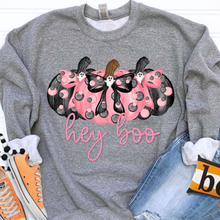 Load image into Gallery viewer, Hey Boo Pumpkin Polka Dot Pink Blk TRANSFER CSD