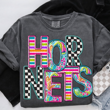 Load image into Gallery viewer, Bright Stripe Floral Checker Mascots Dropdown TRANSFER CSD MAY 25