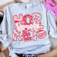 Load image into Gallery viewer, Heart Checkered Mascots Faux Embroidery DROPDOWN TRANSFER CSD JAN 25