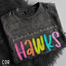 Load image into Gallery viewer, Neon Bright Line Hawks DROPDOWN TRANSFER COR