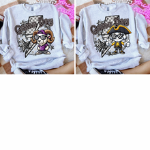 Load image into Gallery viewer, Game Day Mascots Checkered Bolt DROPDOWN TRANSFER CSD