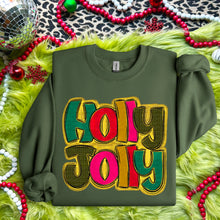 Load image into Gallery viewer, Holly Jolly Bold Letters TRANSFER SDD
