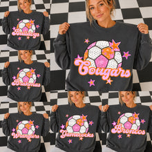 Load image into Gallery viewer, Dalmatian Soccer Orange Pink Stars Mascots DROPDOWN TRANSFER CSD AUG 26