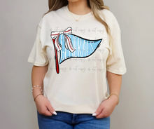 Load image into Gallery viewer, Baseball Pennant Bow Dropdown TRANSFER TGG FEB