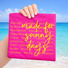 Load image into Gallery viewer, Made For Sunny Days Typography Yellow TRANSFER ET MAY 26