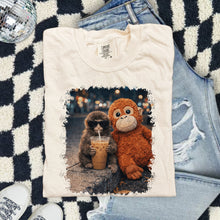 Load image into Gallery viewer, Monkey And Friend Drinking Coffee TRANSFER ET MAR 26