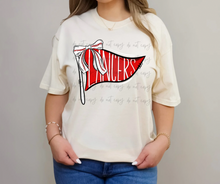 Load image into Gallery viewer, Baseball Pennant Bow Dropdown TRANSFER TGG FEB