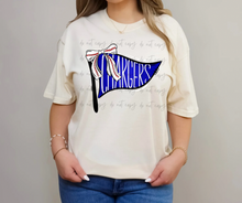 Load image into Gallery viewer, Baseball Pennant Bow Dropdown TRANSFER TGG FEB