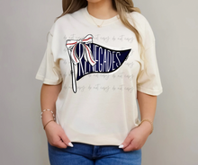 Load image into Gallery viewer, Baseball Pennant Bow Dropdown TRANSFER TGG FEB