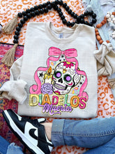 Load image into Gallery viewer, Dia De Los Muertos Pink Bow Skull DROPDOWN TRANSFER CCD SEP
