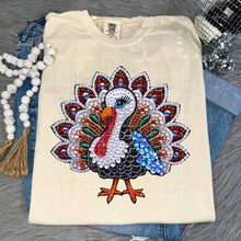Load image into Gallery viewer, Faux Rhinestone Turkey TRANSFER CCD SEP