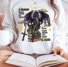 Load image into Gallery viewer, Book Dragon BLK With SLEEVE OPTION TRANSFER GRAVITEE FEB
