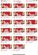 Load image into Gallery viewer, Valentine Red Floral Dog Breed Option DROPDOWN TRANSFER SWD DEC 25