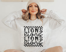 Load image into Gallery viewer, Black Checkered Script Mascots DROPDOWN TRANSFER PHDC