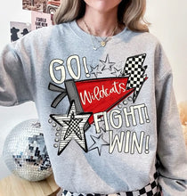 Load image into Gallery viewer, Go Fight Win Pennant Checkered CUSTOMIZED DTF Transfer