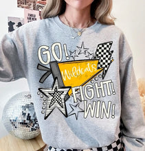 Load image into Gallery viewer, Go Fight Win Pennant Checkered CUSTOMIZED DTF Transfer