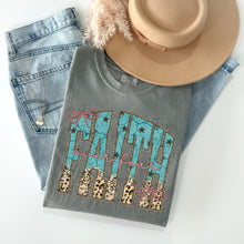 Load image into Gallery viewer, Faith Over Fear Turquoise Leopard Pink TRANSFER ET JAN 26