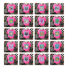 Load image into Gallery viewer, Let’s Go Bright Stripes Checkers Mascots DROPDOWN TRANSFER CARTER MAY 26